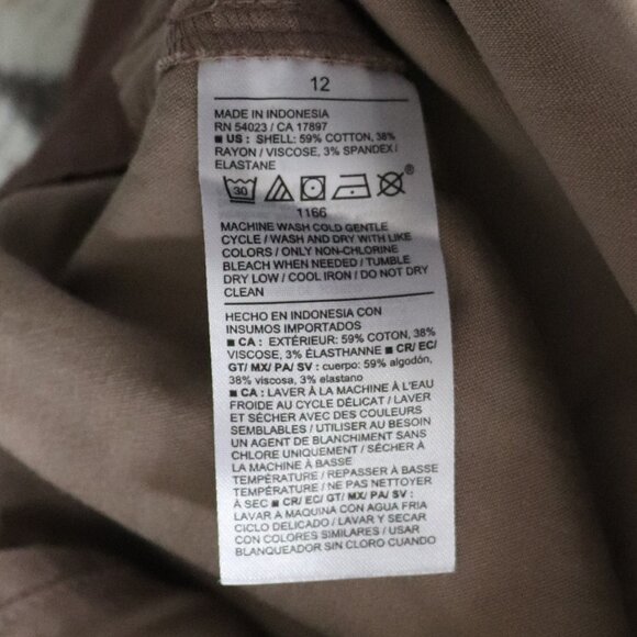 Old Navy Satin Extra High Rise Sz 12 Wide Leg Cargo Utility Barrel Pull On Pants - Picture 13 of 14